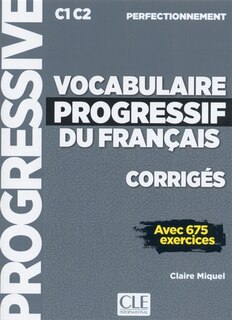 Couverture_Vocabulaire progressif du français, corrigés