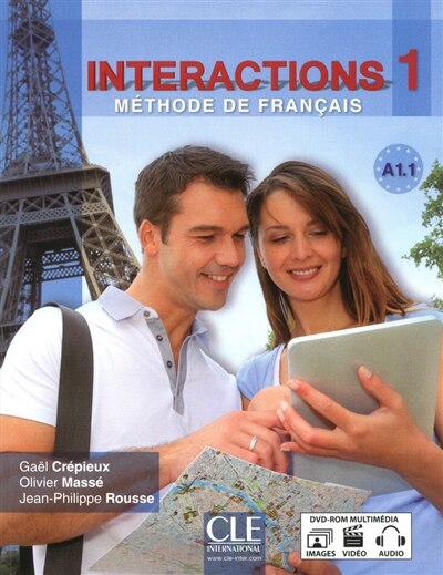 Front cover_INTERACTIONS 1 -METH.FRANC.NIV.A1.1+DVD