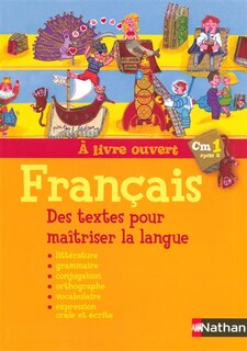 Front cover_A livre ouvert français CM1, cycle 3