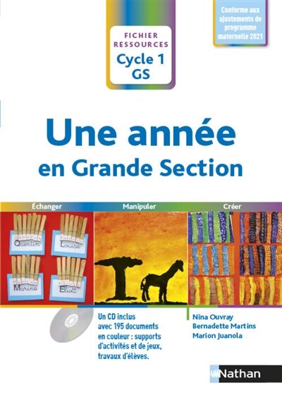 Front cover_Une ann&eacute;e en grande section, cycle 1 GS