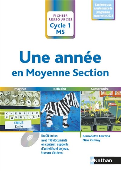 Couverture_Une ann&eacute;e en moyenne section, cycle 1, MS
