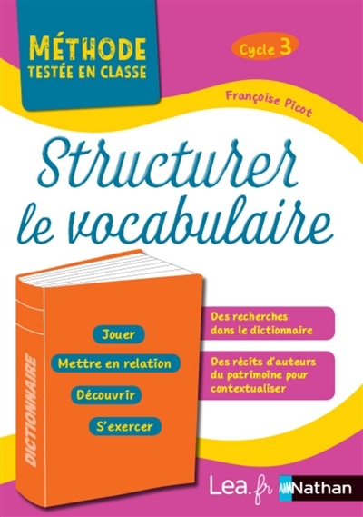 Front cover_Structurer le vocabulaire, cycle 3