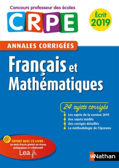 Front cover_Français et mathématiques