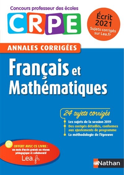 Front cover_Français et mathématiques