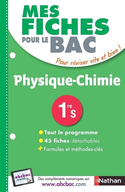 Couverture_Physique chimie, 1re S
