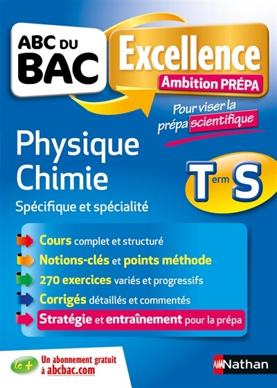 Front cover_Physique chimie terminale S, spécifique et spécialité : pour viser la prépa scientifique