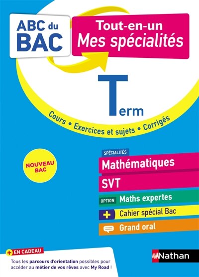 Couverture_Mathématiques, SVT, option maths expertes terminale