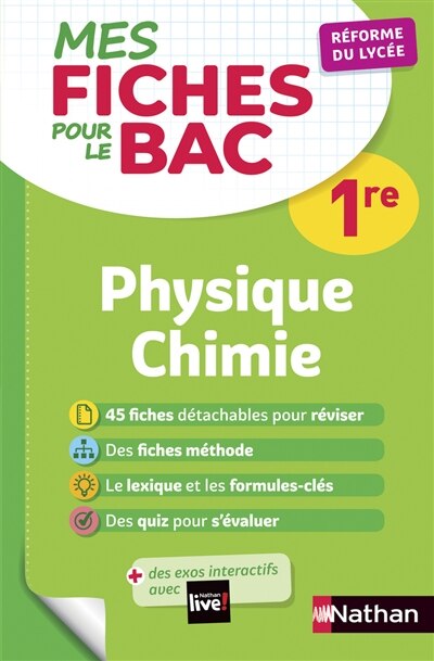 Couverture_Physique chimie 1re : réforme du lycée