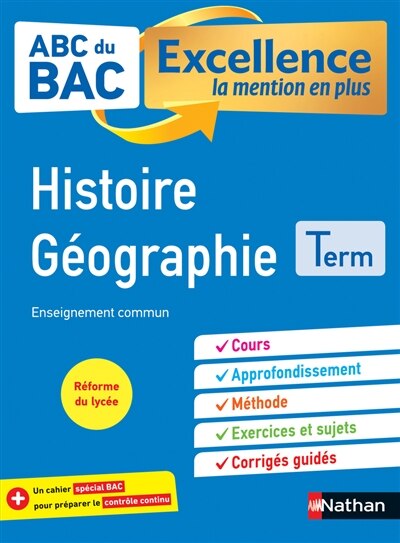 Front cover_Histoire géographie terminale : enseignement commun : réforme du lycée