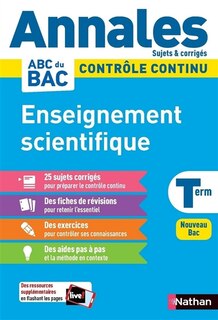Front cover_Enseignement scientifique terminale : contrôle continu : nouveau bac