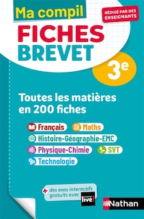 Front cover_Ma compil fiches brevet 3e : toutes les matières en 200 fiches