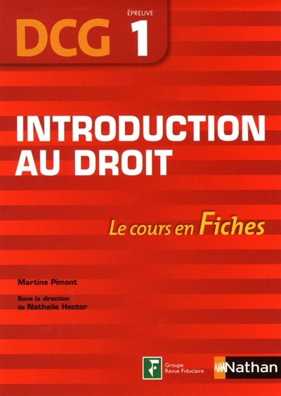 Couverture_Introduction au droit, DCG, épreuve 1