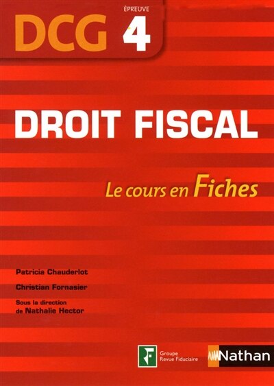 Couverture_Droit fiscal, DCG, épreuve 4