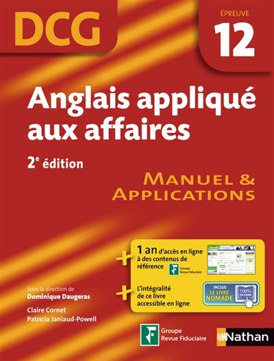 Front cover_Anglais appliqué aux affaires, DCG, épreuve 12