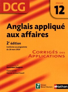 Couverture_Anglais appliqué aux affaires, DCG, épreuve 12