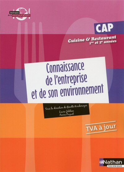 Front cover_Connaissances de l'entreprise et de son environnement