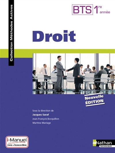 Front cover_Droit, BTS 1re année