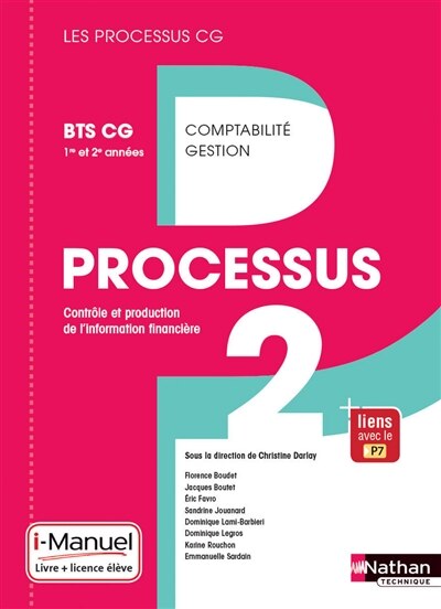 Front cover_Processus 2, contrôle et production de l'information financière