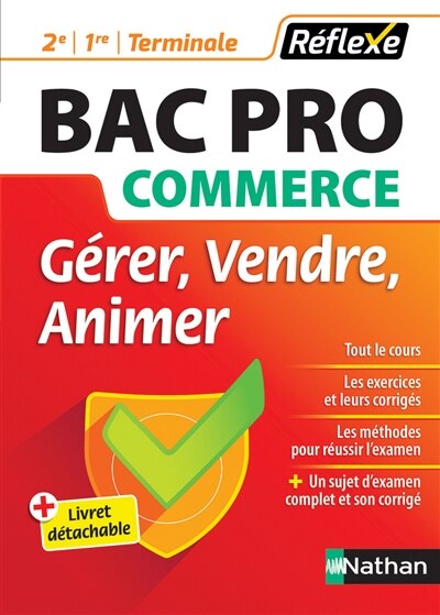 Front cover_Gérer, vendre, animer : bac pro commerce : 2de, 1re, terminale