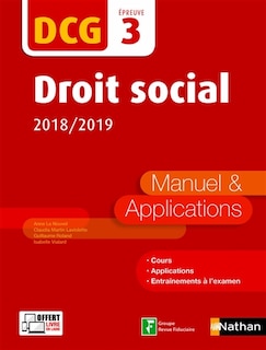 Front cover_Droit social, DCG, épreuve 3