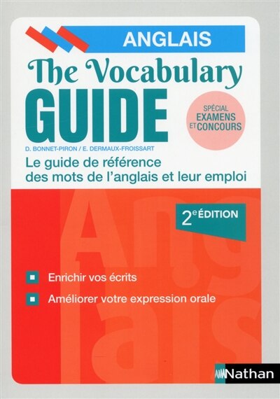 Front cover_The vocabulary guide, anglais