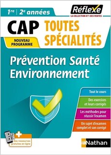 Front cover_Prévention santé environnement, CAP toutes spécialités, 1re, 2e années