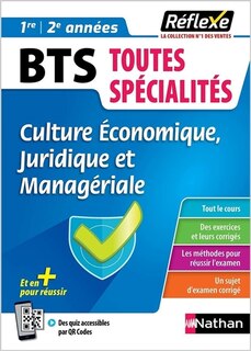 Front cover_BTS toutes spécialités 1re, 2e années : culture économique, juridique et managériale