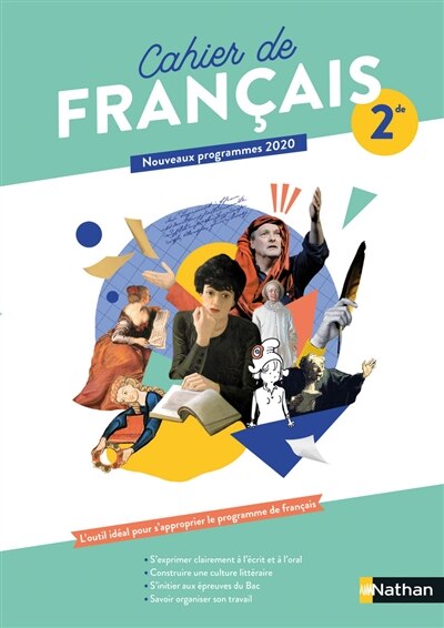 Front cover_Cahier de français 2de : nouveaux programmes 2020