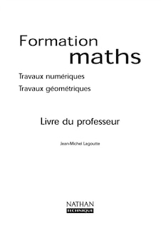 Couverture_Formation Maths SEGPA : travaux numériques et géométriques