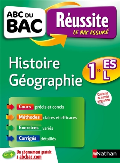 Couverture_Histoire g&eacute;ographie 1re L, ES