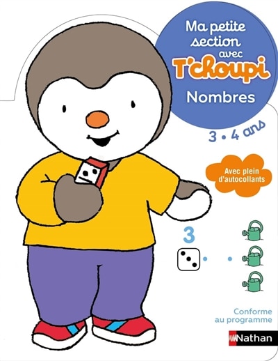 Couverture_Ma petite section avec T'choupi 3-4 ans : nombres