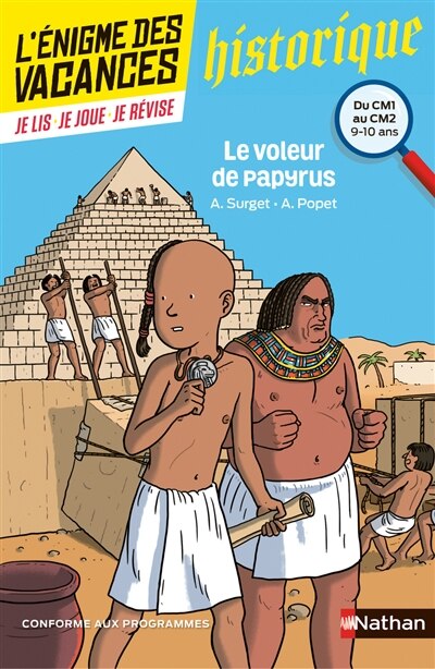 Front cover_Le voleur de papyrus : du CM1 au CM2, 9-10 ans : conforme aux programmes