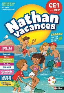 Couverture_Nathan vacances, CE1 vers le CE2, 7-8 ans