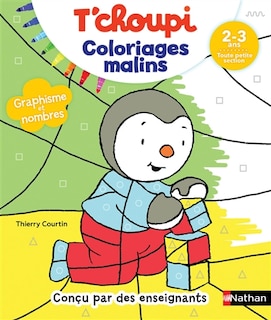 Front cover_T'choupi, graphisme et nombres, 2-3 ans, toute petite section