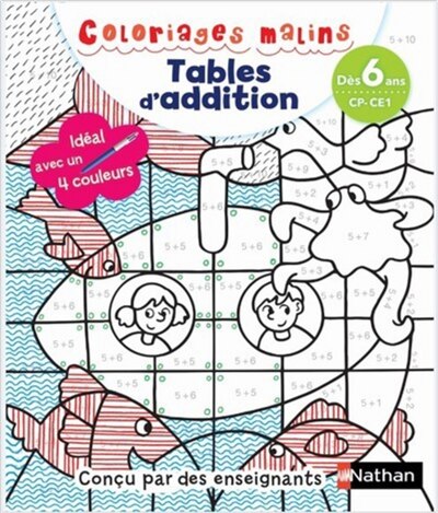 Couverture_Tables d'addition : dès 6 ans, CP, CE1