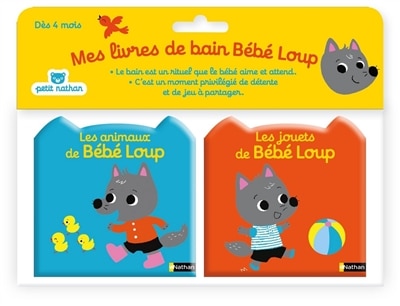 LIVRES BAINS BEBE LOUP LES JOUETS DE BEBE LOUP/LESANIMAUX DE BEBE LOUP