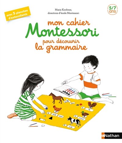 Couverture_Mon cahier Montessori pour découvrir la grammaire