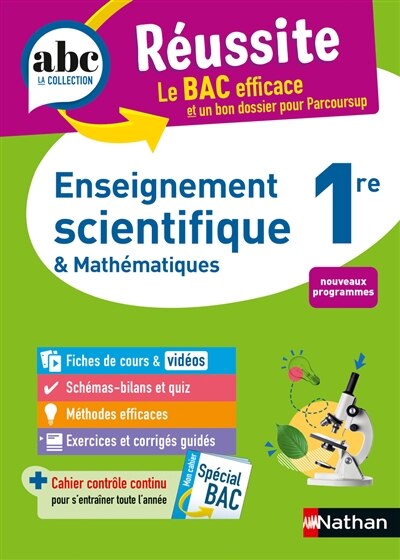 Front cover_Enseignement scientifique & mathématiques 1re