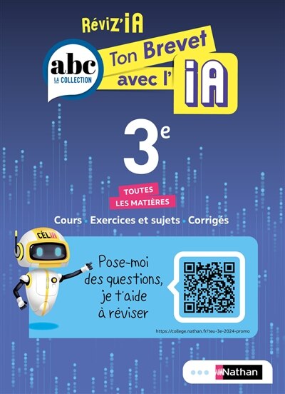 Front cover_Réviz'IA, ton brevet avec l'IA 3e : toutes les matières : cours, exercices et sujets, corrigés