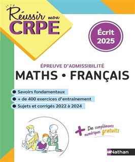 Front cover_Maths, français, épreuve d'admissibilité