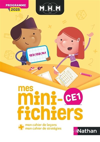 Front cover_Mes mini-fichiers CE1 : + mon cahier de leçons, mon cahier de stratégies : programme 2025