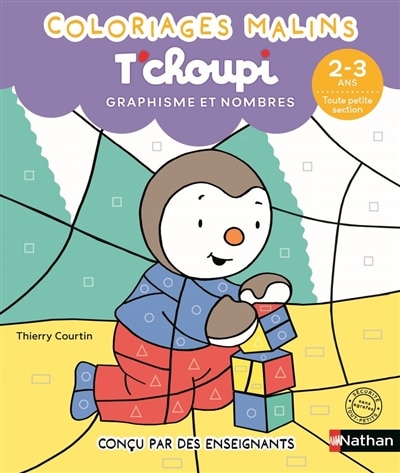 Couverture_T'choupi, graphisme et nombres, 2-3 ans, toute petite section