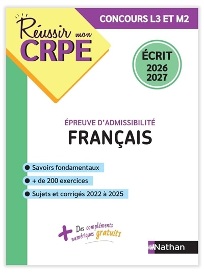 Couverture_Français, épreuve d'admissibilité