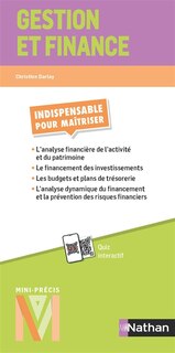 Front cover_Gestion et finance