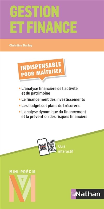 Front cover_Gestion et finance