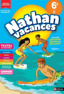 Couverture_Nathan vacances, 6e vers la 5e