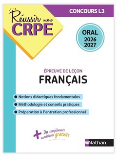 Front cover_Français, épreuve de leçon