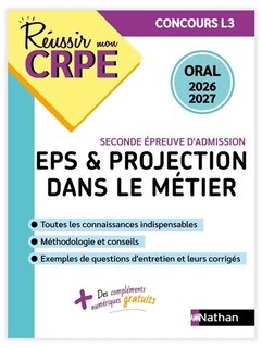 Front cover_EPS & projection dans le métier, épreuve d'entretien