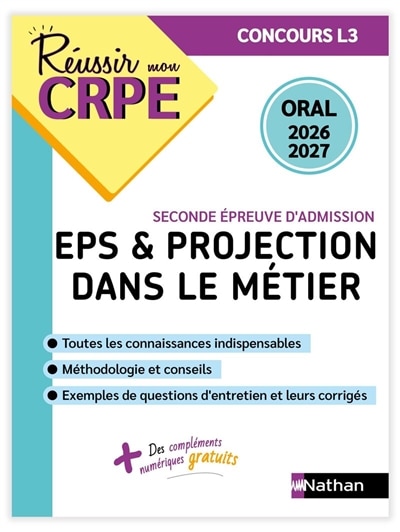 Front cover_EPS & projection dans le métier, épreuve d'entretien