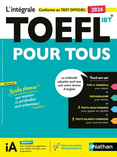 Front cover_L' int&eacute;grale TOEFL iBT pour tous